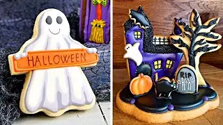 Spooky Halloween Cookies Decorating Ideas 🎃 Halloween Cake 👻 So Yummy Cookies Recipes