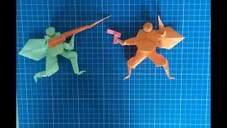 ОРИГАМИ из бумаги! Воины и их оружие
