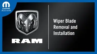 Wiper Blade Removal and Installation | How To | 2023 Ram Classic 1500