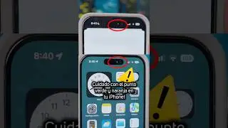 CUIDADO con el punto verde y naranja en tu iPhone! ⚠️ #iPhone #iOS #privacidad