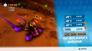 Mystery Caves - Developer Time Beaten!! CTR Nitro-Fueled