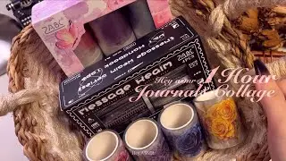 [ASMR] Journal with me | #1hour #asmr #journal #scrapbook #collage