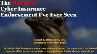 The Dumbest Cyber Insurance Endorsement I’ve Ever Seen