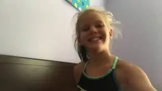 Girl Gymnast Natasha Medovaya -Our Stretching, Flexibility Lesson (in English), in Odessa