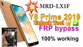 Huawei Y6 2019 frp bypass 1 Click ✅🤩 Unlocktool Done |Huawei y6 prime 2019 google account remove