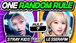 ✨ ONE RANDOM RULE✨ SAVE ONE DROP ONE KPOP SONG #3 - FUN KPOP GAMES 2024