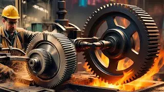 How to Make a Round Gear from Piece of Cast IRON Round Bar | Cast Iron GEAR Making Process