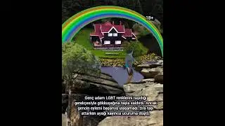 LGBT rengi diye gökkuşağı taşlayan gencin feci sonu! 