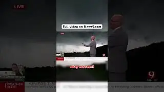 Tornado Live On-Air in Waurika, Oklahoma #oklahoma #oklahomacity #weather #news9