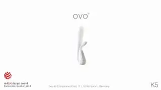Ovo K5, белый - Вибратор с клиторальным стимулятором