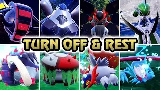 Pokémon Scarlet & Violet : All Paradox Turning Off & Sleeping (HQ)