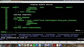 Coding in RPG (IBM i/AS400). Sending information to a REST SERVER