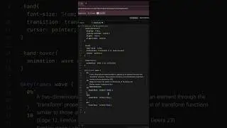 ***React & CSS: Waving Hand Animation!***#htmlcode #css #design #