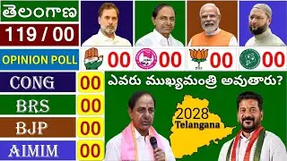Telangana Election 2028 Opinion Poll Survey, ఎవరు ముఖ్యమంత్రి అవుతారు BRS, CONG, BJP, AIMIM 