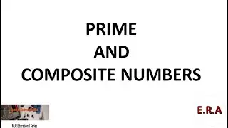 Prime and Composite Numbers. Tagalog