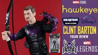 Marvel Legends HAWKEYE Clint Barton Disney+ Infinity Ultron BAF Wave MCU Figure Review