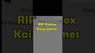 POV: They Deleted Kaiju Universe #roblox #shorts #kaijuuniverse