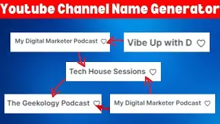 youtube channel name ideas ai generator||channel name generator for youtube#aitools