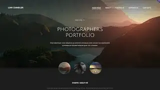 Photographer Portfolio Website Template by WT - 55114