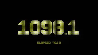 1800 seconds countdown timer with 1 fractional digits accuracy