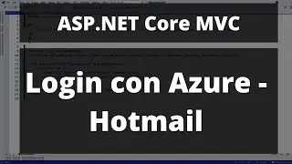 Login Sencillo Con Azure (Hotmail, Outlook) | Login Externo | ASP.NET Core MVC