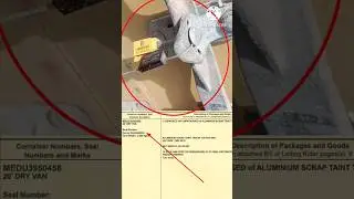 Import Custom clearance Procedure II  How to Match Container seal number and BL Seal Number