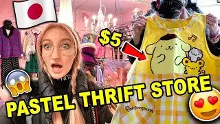 VISITING A PASTEL THRIFT STORE IN TOKYO | THRIFT SHOPPING IN JAPAN!! PASTEL THRIFT HAUL 2020