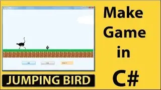 Game in C#: How to make jumping bird game in c sharp. [ Watch till end of video]