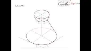 Engineering Drawing Tutorials/Pictorial drawing with front and side view (T 4.4)