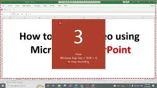 How to record video using Microsoft PowerPoint slide