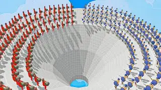 FUNNEL  OF DEATH - ARMY vs ARMY | TABS - Totally Accurate Battle Simulator