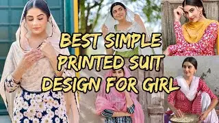 best and simple printed salwar suit design for girls