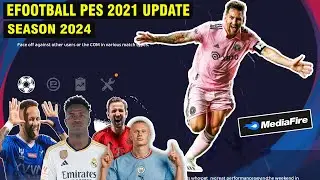 CARA INSTALL PES 2021 UPDATE SEASON 2024 DI LAPTOP ATAU PC | Update Pemain, Logo dan Jersey