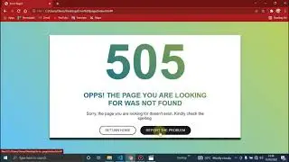 How to create a responsive 404 Error Page using HTML | CSS