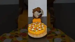 ASMR giving food to mad dog 