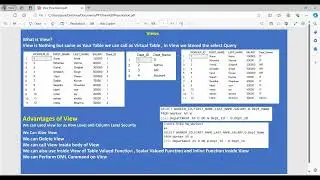 What is View in SQL SERVER