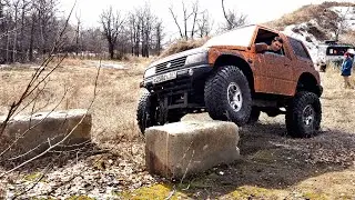 Первая грязь сезона. Нивы, УАЗы, Suzuki Vitara, Jimny