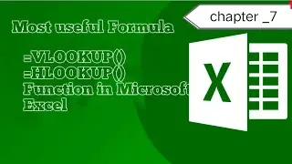 Use of VLOOKUP and HLOOKUP in Microsoft Excel ll Chapter _7