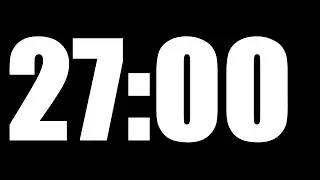 27 MINUTE TIMER | LOUD ALARM  ⏰