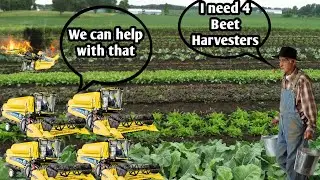 The Boys Deliver 4 Beet Harvesters (American Truck Simulator Funny Moments)