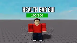 How To Make HealthBar Gui | Roblox Studio