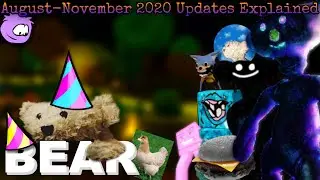 BEAR (Alpha) - August - November 2020 Updates Explained