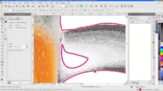 How to add a cutline to a bitmap in Corel Draw