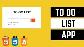 Build a To Do List app with HTML, CSS & JavaScript in 2022  | JavaScript Tutorial