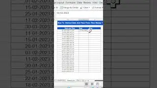 Extract Date and Time from time stamps