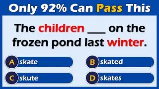 Irregular Verbs Quiz | Test And Quiz Institution | Part 01