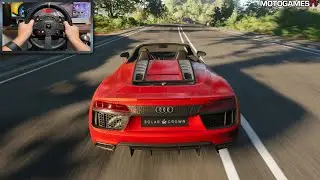Test Drive Unlimited Solar Crown - 2018 Audi R8 Spyder RWS | Thrustmaster TX Gameplay [XSX]