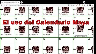 El uso del Calendario Maya | Tzolkin | 260 dias
