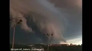 Шкваловый ворот (грозовой воротник) в Калуге, 15 июля