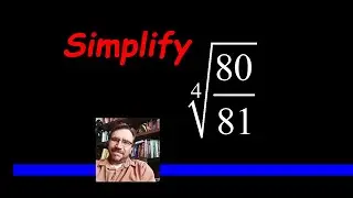 How to Simplify a Fourth Root - FRACTION - Radical Expressions